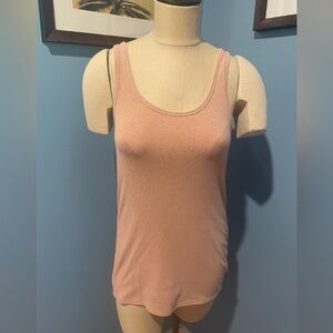 A New Day Pink Fitted Sleeveless Tank Top